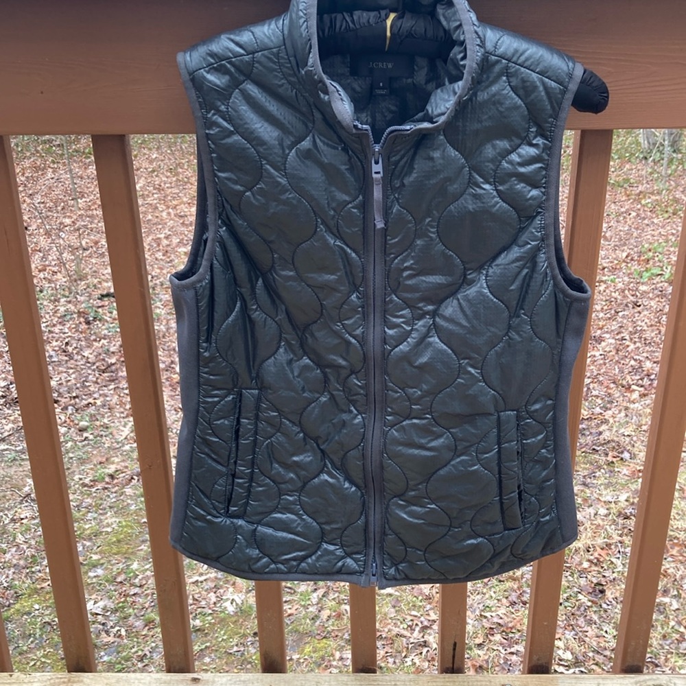 J. Crew black nylon vest